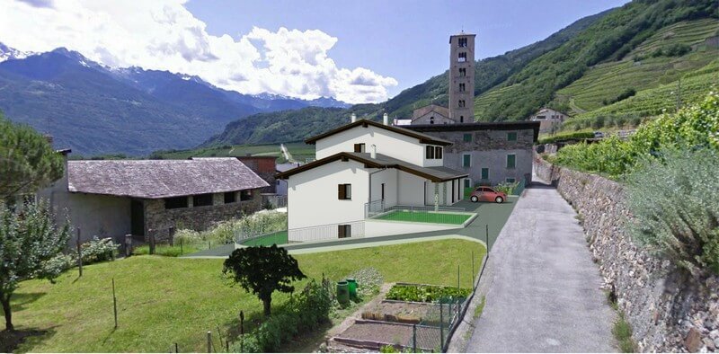 Villetta trifamiliare a Bianzone